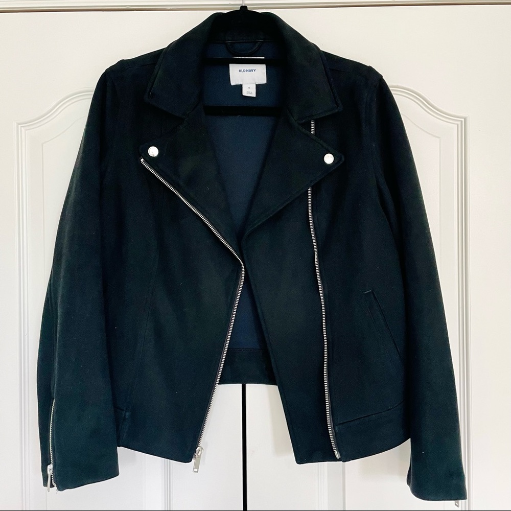 Old Navy Faux Suede Moto Jacket